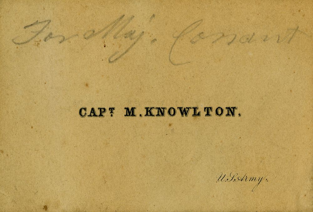 Wizytówka kapitana Knowltona