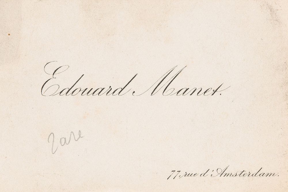 Wizytówka Eduarda Maneta