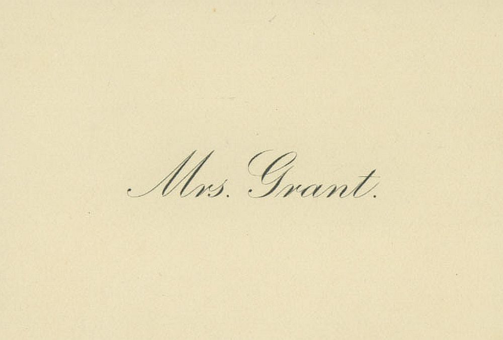 Wizytówka Mrs Grant