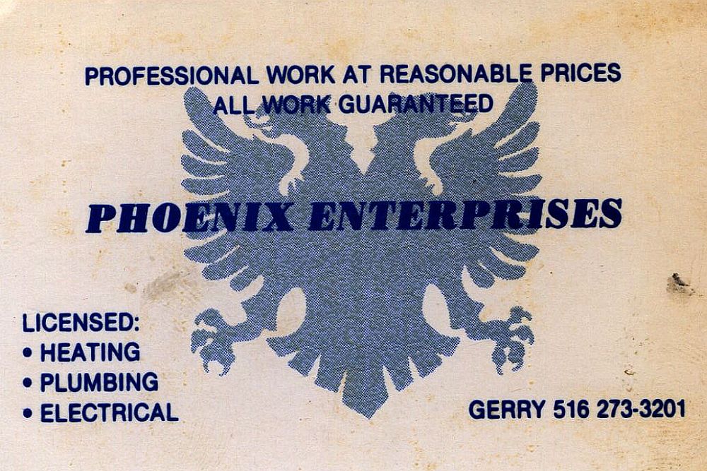 Wizytówka firmy Phoenix Enterprises